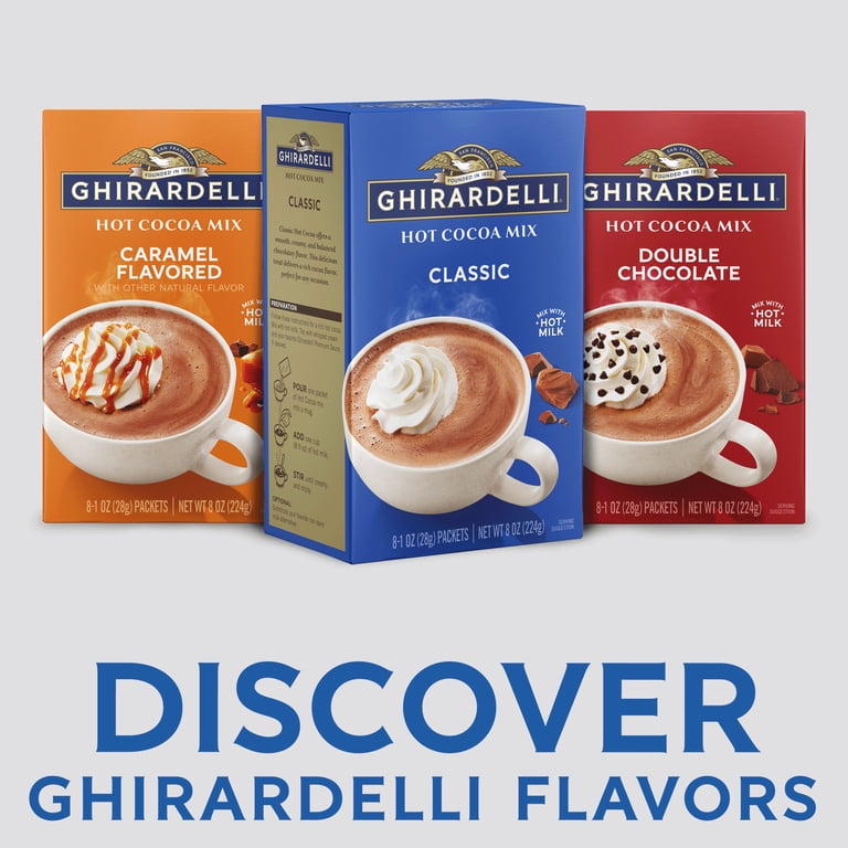 cocoaICD/インセルダム3点セット×2 Ghirardelli, Hot Cocoa Mix, 8-1 oz Packets, Classic Flavor