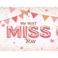 thumbnail image 3 of Decorative Design Goodbye Banner Colorful Theme Miss You Banner Farewell Banner for Retirement Party Going Away Party Office Farewell, 3 of 7