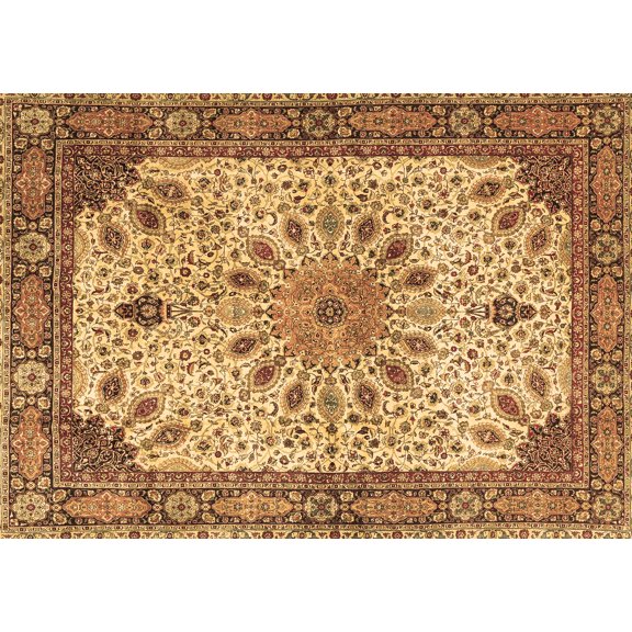 Ahgly Company Indoor Rectangle Persian Brown Traditional Area Rugs, 5' x 7'