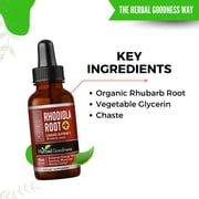 Rhodiola Root Rosea Extract – Adaptogen Rhodiola Supplement, Liquid Drops for Energy, Focus & Stress Support – 1oz Herbal Goodness