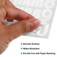 thumbnail image 3 of Uxcell Vinyl Letters Numbers Stickers Kit, Self Adhesive Decals for Mailbox, Sign White 756 Pieces 6 Sheets, 3 of 6