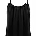 thumbnail image 5 of BYHONG Women’s Padded Blouse Plus Size Tank Top for Women with Built-In Bra Black XXL, 5 of 5