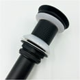 thumbnail image 6 of JERFIT Matte Black Waterfall Bathroom Faucet with Pop Up Drain, Single Handle Sink Faucet No Overflow, Brushed Nickel Core, 6 of 10