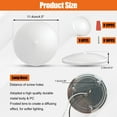 thumbnail image 4 of 5CCT LED RV Dome Ceiling Lights, On/Off Switch, DC 12V Surface Mount Interior Puck Light for Slim Motorhome, Trailer, Boat, Camper Lighting, 5W, 2700K/3000K/3500K/4000K/5000K, 4.5 Inch, 6 Pack, 4 of 7