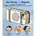 thumbnail image 3 of Clear for iPhone 15 Case with Full Camera Protection [No.1 Strong N56 Magnets] [ Grade Drop Protection] for Magsafe Women Girls Men Phone Case (6.1")-Gold, 3 of 14