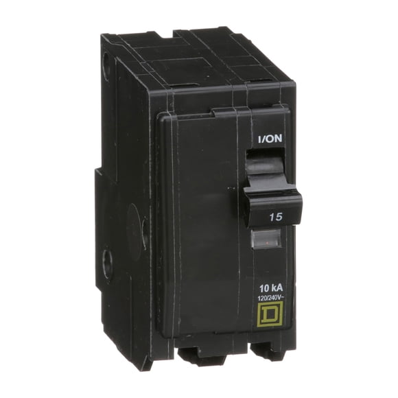 Disyuntor Schneider Electric QO de 15 amperios, bipolar, 120/240 V