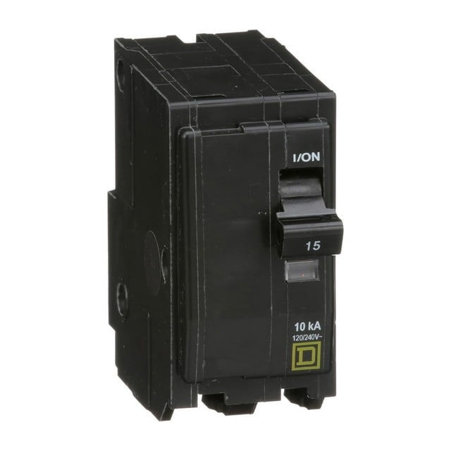 Disyuntor Schneider Electric QO de 15 amperios, bipolar, 120/240 V