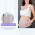 thumbnail image 3 of Maternidad Ajuste Espalda Pélvica Vientre Soporte Cinturón Banda Abdominal Prenatal Postnatal Suministros Transpirable Embarazo Cinturones Eigraketly BA000415-00, 3 of 6