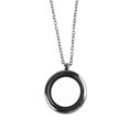 thumbnail image 3 of Exquisite Necklace Glossy Magnet Open Memory Photo Box Locket Necklace Round Pendant Necklace Jewelry Gift For Women--Silver-Product code 49204 Silver, 3 of 3