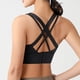 thumbnail image 5 of Ropa interior deportiva de alto impacto para mujer, ropa interior deportiva para correr con correa cruzada en la espalda, ropa interior con copas desmontables - Negro, 5 of 5