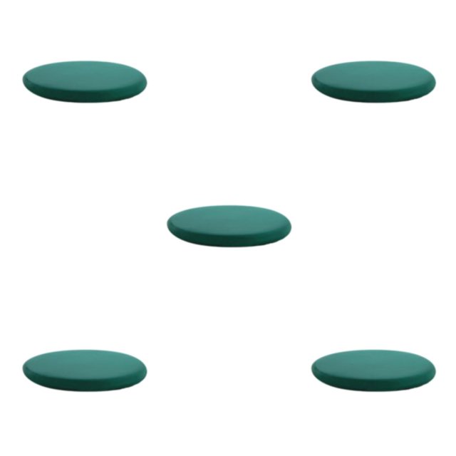 Maytalsory Coussin de Chaise Ron pour une Relaxation Optimale Coussin Rond Doux et Confortable Noir Vert 40X40cm 5Set