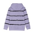 thumbnail image 7 of Utoimkio Toddler Boy Girls Striped Print Long Sleeve Hoodie Sweatshirt Pullover Tops Casual Loose Fall Blouses for Kids 4-14 Years, 7 of 7