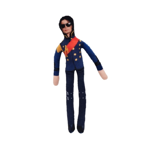 2026 New Michae Pop Star Plush Toys Doll with Internal Wire Armature, Posable Stuffed Plushie Puppet for Desk Display, Collectible Music Soft Toys Gift for Dance Star Fans
