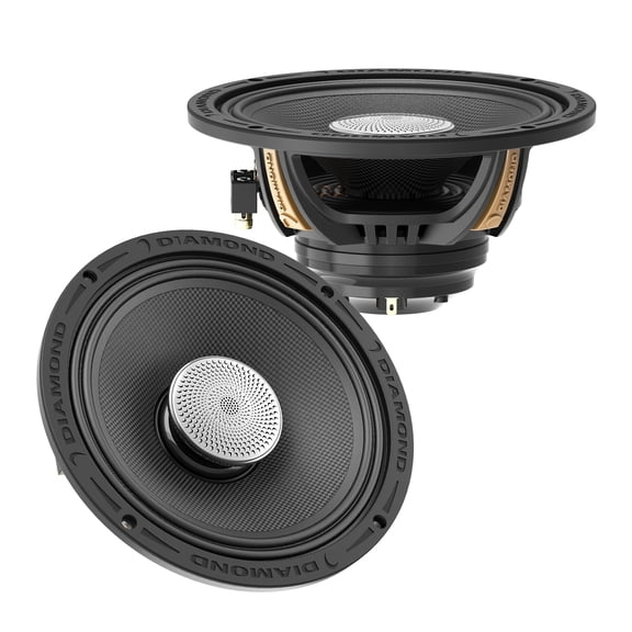 Diamond Audio MS82NEO2 Motorsport Series 8" Neodymium Full Range Coaxial Horn Speakers, Waterproof, 400w RMS 2-Ohm