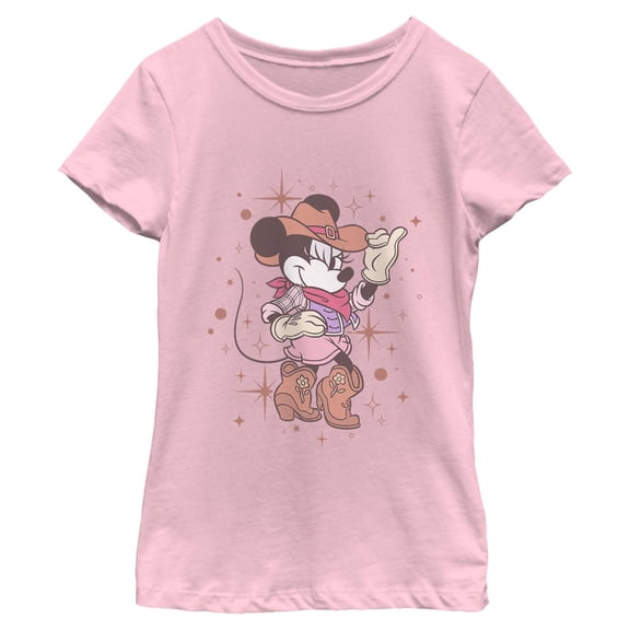 Girls Minnie Mouse Cowgirl Sweeheart T Shirt
