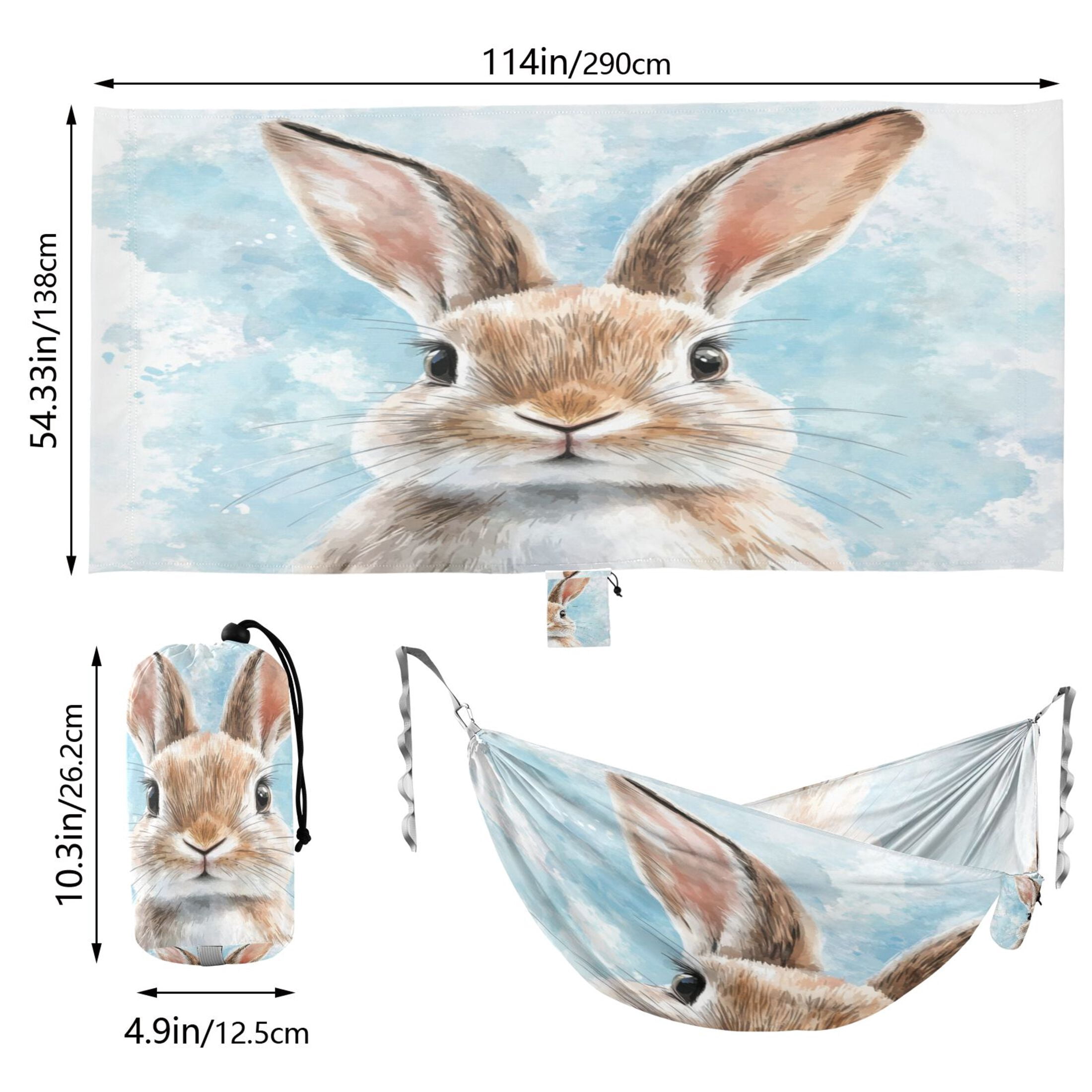 Hammock Camping Hammock Nylon Portable Hammock Travel Camping Hammock Big-eared Rabbit