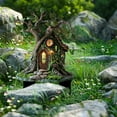 thumbnail image 5 of Lilixerw Treehouses Garden Stake,Garden Miniature Tree House Decorative Stake for Lawn and Yard, 5 of 6