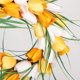 thumbnail image 2 of Toystoory - Colgador de puerta con corona, decoración de flores artificiales para boda, banquete, pared guirnaldas amarillo claro 30 centimetros Toystoory HA9035-05B, 2 of 6
