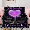 thumbnail image 2 of LHSHID Goddaughter Gifts from Godmother God Daughter Gifts Birthday Gifts for Goddaughter Goddaughter Blanket from Godmother Baptism Gifts for Girls Gifts for Goddaughter Throw Blanket 60"x80", 2 of 6