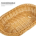thumbnail image 3 of MRLESS Plastic Woven Bread Basket Oval Serving Basket Decorative Storage Bowl for Picnic, Vegetable, Restaurant, Hotel Use, 3 of 6