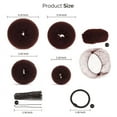 thumbnail image 3 of Hair Donut Bun Maker, FANDAMEI Hair Bun Shaper Set with 20 pcs Invisible Hair Nets for Bun, 4pcs Donut Bun Maker, 5 pcs Hair Elastic Bands, 20 pcs Hair Bobby Pins, 3 of 7