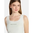 thumbnail image 4 of No Boundaries Single Jersey Lace Sleep Tank Top, Women's XXS-3X, 4 of 5