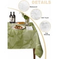 thumbnail image 5 of Sage Green Geometric Rectangle Tablecloth, Modern Stereotypic Abstract Art Waterproof & StainResistant Tablecloth, Washable Oil-proof Table Cover for Dining/Party/Wedding/Camping/Buffet 54x108 In, 5 of 9