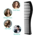 thumbnail image 7 of Unique Bargains 2 Pcs Anti Static Hair Comb Wide Tooth for Thick Curly Hair Hair Care Detangling Comb Black, 7 of 7