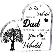 Gifts For Dads Birthday Dad Gifts From Daughter Son Acrylic Heart Plaque Dad Birthday Gifts Ideas Cool Dad Gift Unique Gift For Dad Fathers Day Thanksgiving Christmas Gifts For Dad