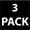 Black-3-Pack, variant on Multi-Pack Chef Code Men's Kitchen Basic Cook Shirt, White, 3XL