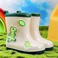 thumbnail image 2 of Otqutp Kids Rain Boots Boys Girls Dinosaur Non-slip Waterproof Rubber Shoes Outdoor Easy-On Mid-Calf Boots for Toddlers, 2 of 8