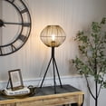 thumbnail image 2 of Iron Table Lamp with Wire Shade - 29.75" - Black and Gold, 2 of 4