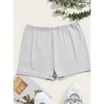 thumbnail image 4 of LovelyWholesale Women's Mid Waist Skinny Stretchy Shorts, 4 of 4