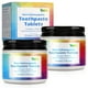thumbnail image 3 of Pastillas de pasta de dientes masticables, pasta natural, ecológica, frasco de vidrio, sin flúor, remineralizante, hidroxiapatita, 70 tabletas., 3 of 9