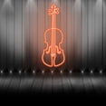 thumbnail image 2 of Handmadetneonsign Violin Neon Sign - Music Studio Decor - Neon Bar Sign - Wall Decor - Shop Décor, 2 of 5