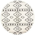 thumbnail image 4 of SAFAVIEH Sparta Siomha Geometric Polyester Shag Area Rug, Ivory/Grey, 4' x 6', 4 of 10