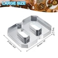 thumbnail image 2 of Uxcell 10" Cardboard Number, Number 8 Paper Box Fillable Tray Container for Mache Chocolate Candy Decorations, Silver, 2 of 6