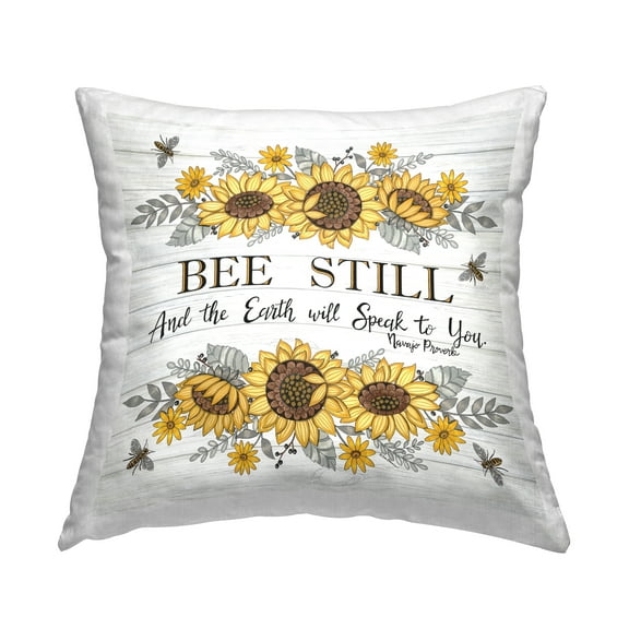 Stupell Industries Earth Will Speak To You Decorative Printed Throw Pillow Design by Deb Strain.