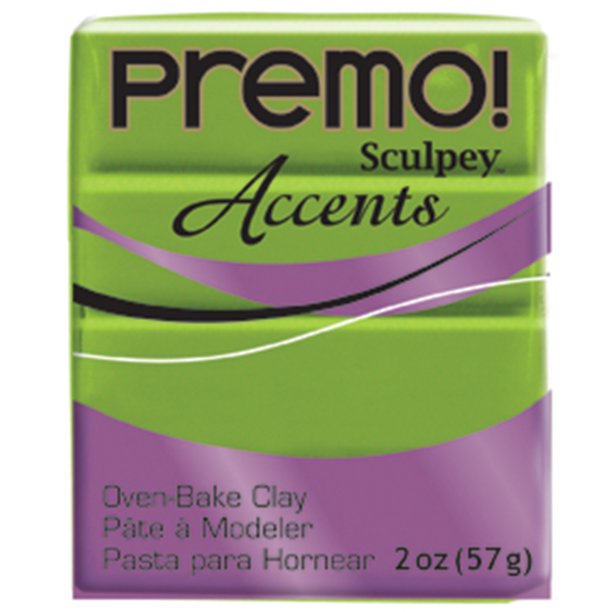Premo! Sculpey Modeling Clay, 2 oz., Bright Green Pearl