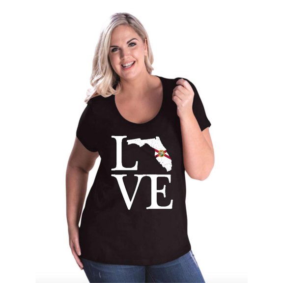 NIB - Women's Plus Size Curvy T-Shirt - Florida