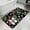 Black, variant on Botanical Fruit Bathroom Runner Rugs Non Slip Washable Absorbent Narrow Long Bath Mat Retro Blueberry Raspberry Leaves Black Runner Rugs for Kitchen Hallway Bedroom Laundry Study Room 19.7"x63"