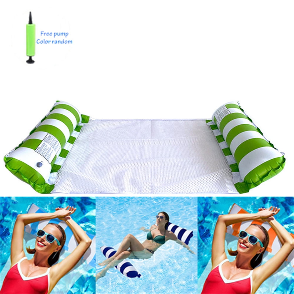 Pool Floats Inflatable Swimming Pool Loungers Water Hammock Free Pump