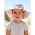thumbnail image 7 of 2 Pack Baby Toddler Sun Hat UPF 50+ Sun Protection Bucket Hats for Boys Girls Wide Brim Beach Hat Kids Bucket Hat Age 0-6 Years, 7 of 7