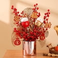 thumbnail image 4 of Cateissary Traditional Chinese New Year Ornaments Bonsai Entryway Decor for Home Desk Flores artificiales, 4 of 6