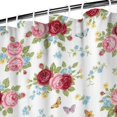 thumbnail image 3 of Pioneer Flower Floral Print Pattern Shower Curtain 72”x72", Bathroom Decorative Shower Curtain Set with 12 Hooks, Waterproof Washable, 3 of 6