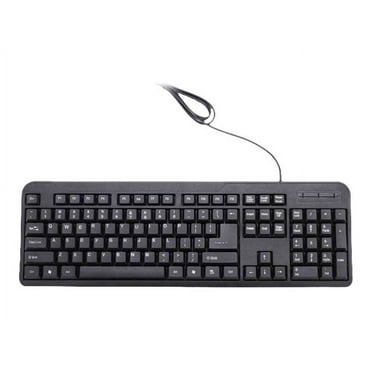 iMicro KB-US0803 104-Key Wired USB English Keyboard (Black)