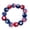 Red, variant on SeekLGT 4th of July Bracelet Patriotic American Flag Red White Blue Beaded Adjustable Stretch USA Jewelry for Independence Day Celebrations