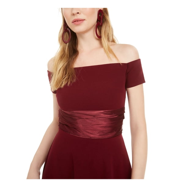 B DARLIN Womens Burgundy Short Sleeve Short Dress Petites 7\8 - Walmart  Business Supplies