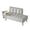Gray, variant on GZXS 54" Velvet Upholstered Bench with Cushioned Backrest and 360° Rotating Side Table, Modern 2-Seater Sofa Bench for Bedroom, Living Room, Beige
