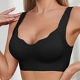 thumbnail image 4 of Gkeoshab Bras for Women Women's Seamless Side Smoothing Push-Up Bra Non-Wired Lift & Anti-Sag Support Bralette Black XXL, 4 of 8